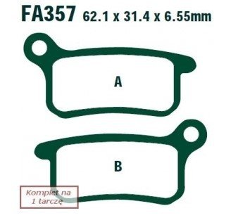 Bremseklosser EBC Brakes FA357R