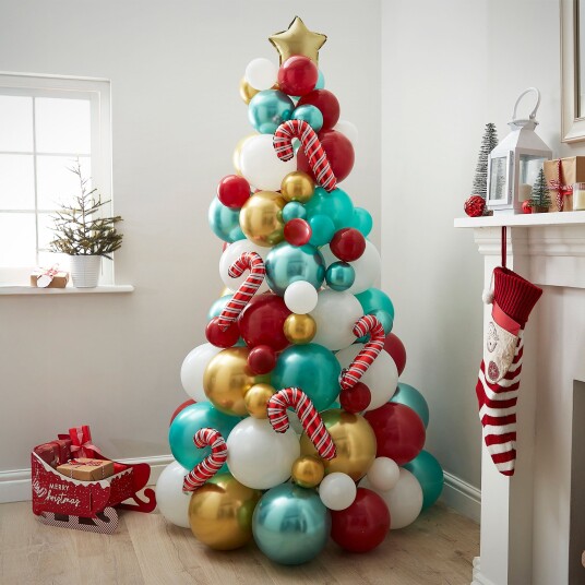 Ginger Ray Ballongfigur Juletre Rød Grønn MRY-106