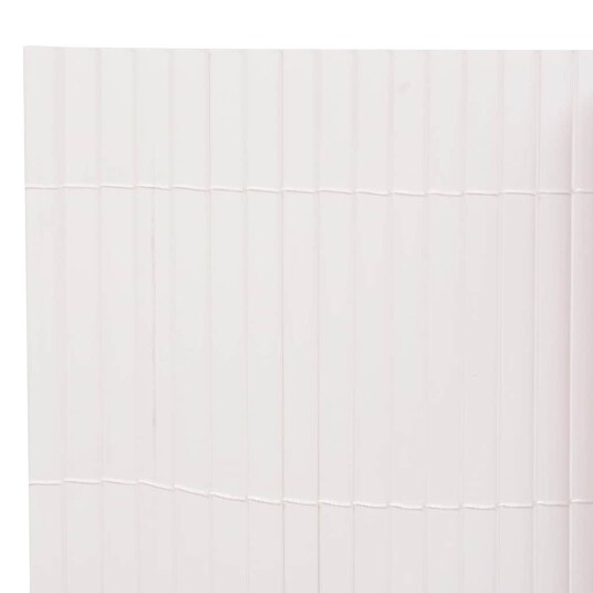 Dobbelsidet hagegjerde 110x300 cm hvit Dobbelsidet hagegjerde 110x300 cm hvit