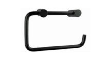 Csslr Plus Mat Sort toiletrulleholder uden bagplade i rustfri stål Csslr Plus Mat Sort toiletrulleholder uden bagplade i rustfri stål
