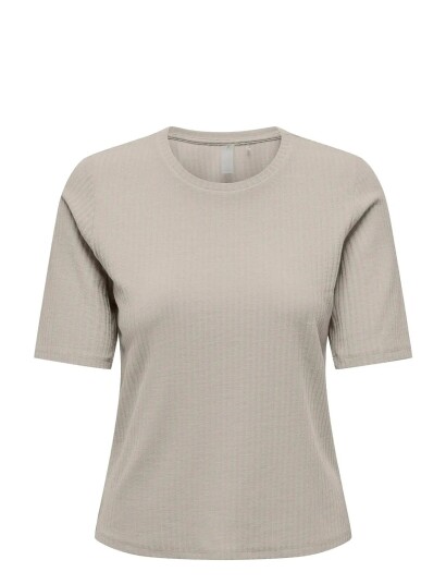 Only Play Onpseren On 2/4 Reg Rib Tee Noos - Beige - M Only Play Onpseren On 2/4 Reg Rib Tee Noos - Beige - M