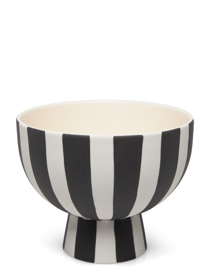 OYOY Living Design Toppu Mini Bowl Black OYOY Living Design WHITE / BLACK ONE SIZE