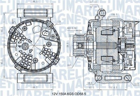 Dynamo MAGNETI MARELLI 063731546110 Dynamo MAGNETI MARELLI 063731546110