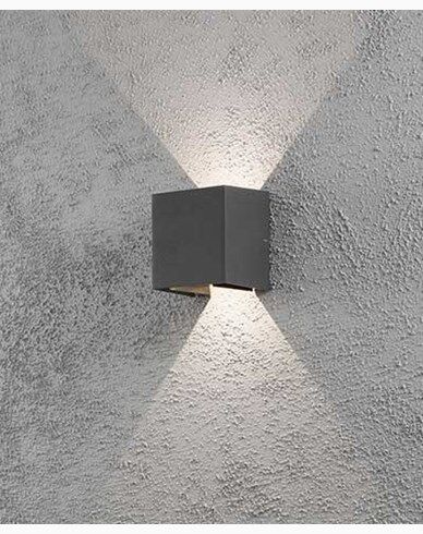 Konstsmide Cremona vegglampe mørkegrå 2x3W 230V LED 7959-370 Konstsmide Cremona vegglampe mørkegrå 2x3W 230V LED 7959-370