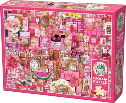 Cobble Hill Puslespil 1000 Brikker Pink