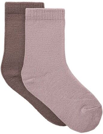 Name It Nmfwakta 2-pack ullsokker til småbarn Purple Dove