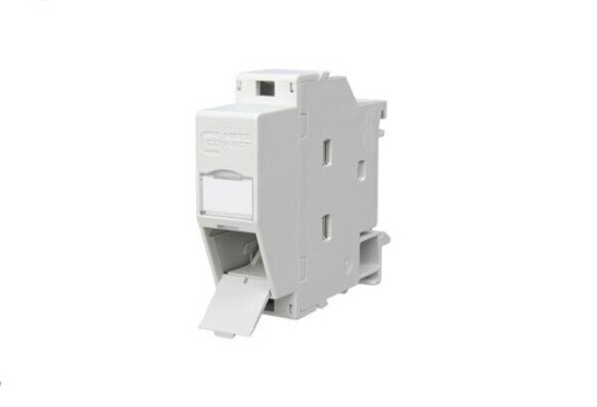 Metz Connect Keystone Regplus Ip20 - Monteringsutgang For Din-Skinne - Unequipped - Lysegrå