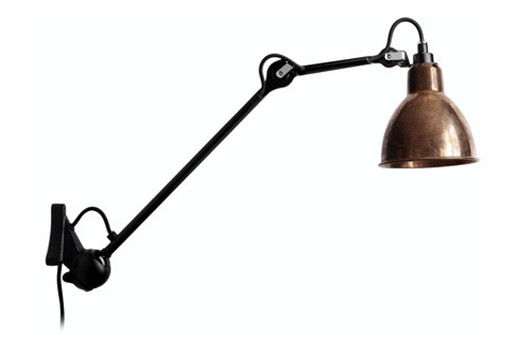 Lampe Gras N222 Vegglampe Matt Sort & Rå Kobber Lampe Gras N222 Vegglampe Matt Sort & Rå Kobber