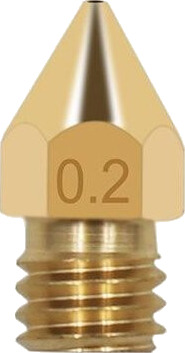 Radius MK8 Brass Nozzle 0 2 mm - 1 pcs Radius MK8 Brass Nozzle 0 2 mm - 1 pcs