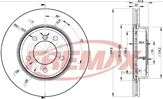 Bremseskive FREMAX BD-4539