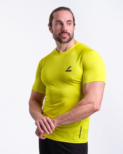 LEVITY Core Run Tee M Yellow Primerose L