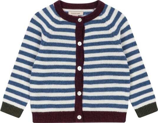 Konges Sløjd Cardigan   Ull/Polamid   Belou   Høst Stripe   Konges Sløjd   5 år (110)   Cardigan Blå Hvit