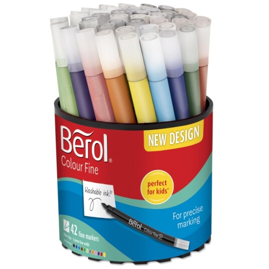 Berol Colour Fine Tip 42-pakke