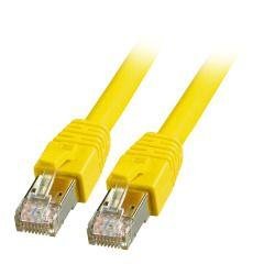EFB ELEKTRONIK RJ45 Patchkabel S/FTP, Cat.8.1,BC, LSZH, 3m, gelb