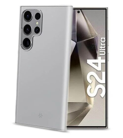 Celly Gelskin TPU Mobildeksel for Samsung Galaxy S24 Ultra 5G Gjennomsiktig