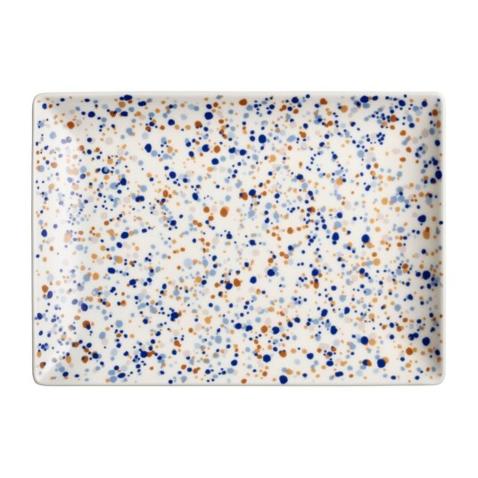 iittala Oiva Toikka Helle A4 tallerken 21 x 29 cm Blå-brun