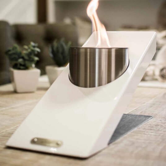 Glammfire Biopeis Oblique Single Bordpejs - Hvit