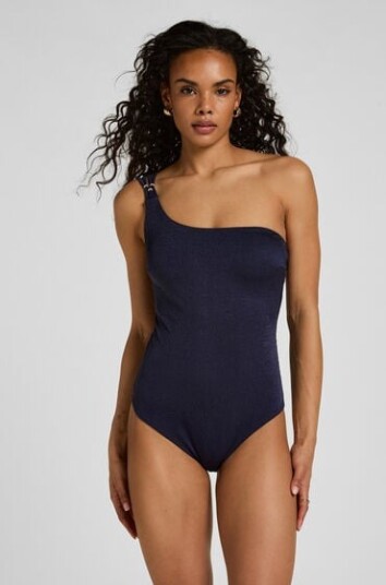 Hunkemöller One Shoulder Badedrakt Sorrento Blå