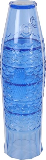 Seasons Summer Collection Stablebare Glass Fisk 400ml 4stk Blå