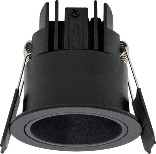 Norlux Cilla Micro 500lm 3000K 24° 5W Sort IP44 Innfelt Downlight uten driver