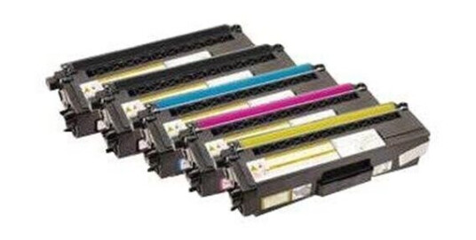 Peach Combi-Pack PLUS - 5-pack - high capacity - black yellow cyan magenta - compatible - remanufactured - toner cartridge - Laser toner Blå