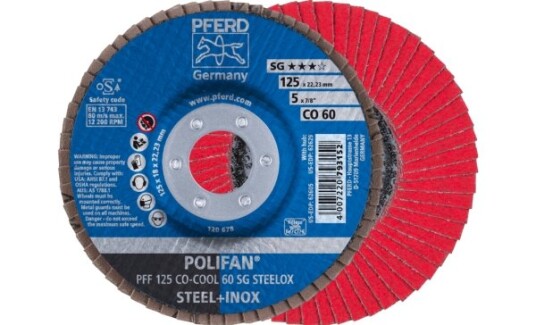 Pferd Lamellskive PFF 125 Co Cool K60 SG Steelox 125mm 12200 rpm 10 stk