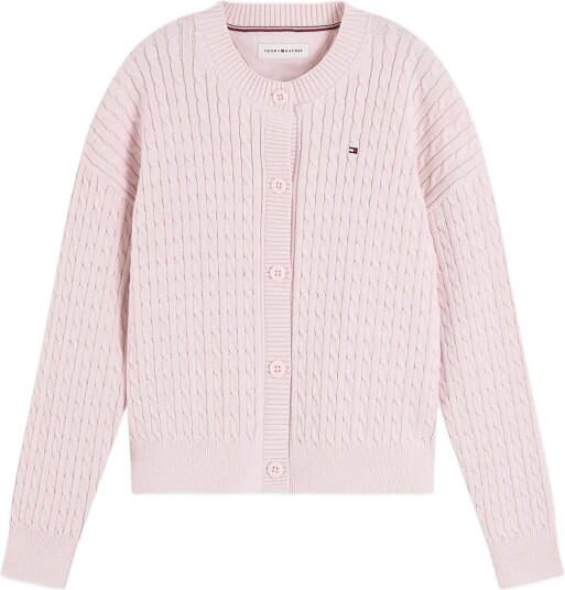 Tommy Hilfiger Cable Cardigan Pink 152