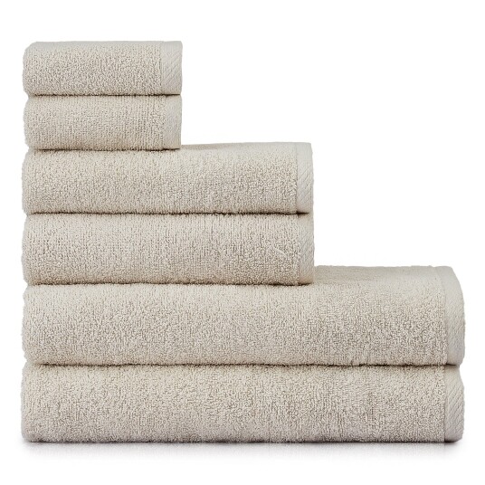Heihus Fluffy Håndklepakke Varm Beige / 6-pakning 2XL+2L+2M