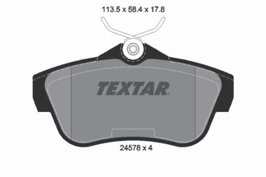 Bremseklosser TEXTAR 2457803 Bremseklosser TEXTAR 2457803