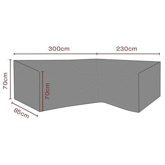 Brafab Møbeltrekk hjørnesofa 230/300x70x85 cm Premium