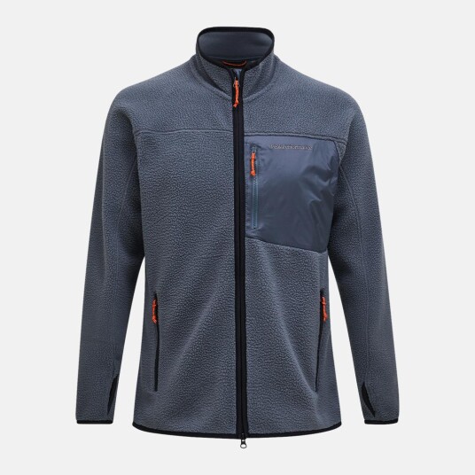 Peak Performance  M Pile Zip Jacket   090 Mountain Mist S