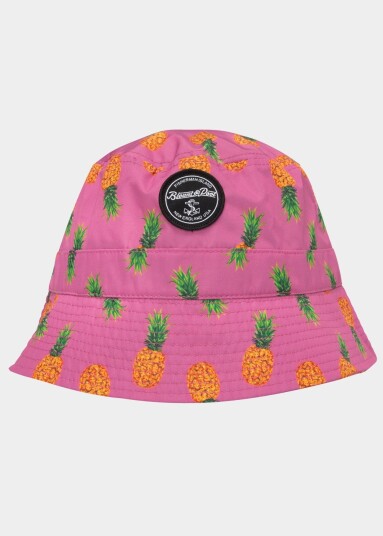 Blount & Pool Hawaii Bucket Hat Pink Pineapple S/M Capser Blount & Pool Hawaii Bucket Hat Pink Pineapple S/M Capser