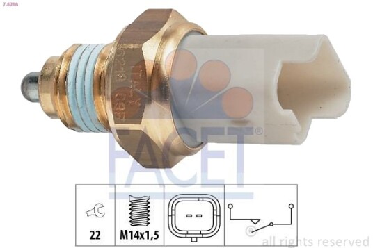 FACET 7.6218 Bryter, ryggelys