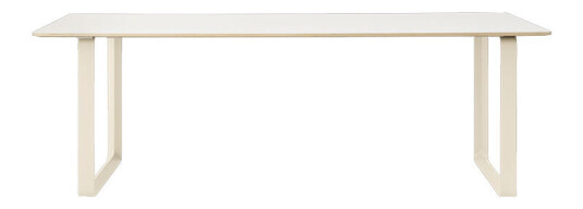 Muuto 70/70 spisebord 225 x 90 cm White laminate-Plywood-Sand