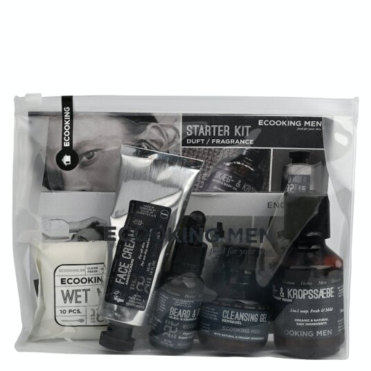 Ecooking Men Starter Kit 100 ml + 2 x 50 ml + 20 ml + 10 stk Reisesett Ecooking Men Starter Kit 100 ml + 2 x 50 ml + 20 ml + 10 stk Reisesett