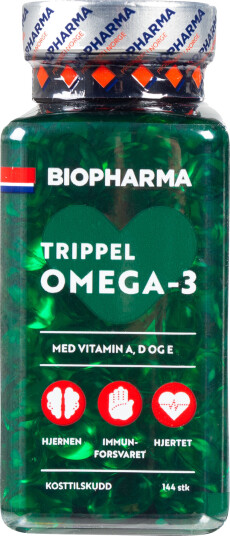 Biopharma Trippel Omega-3, Omega 3 STD STD