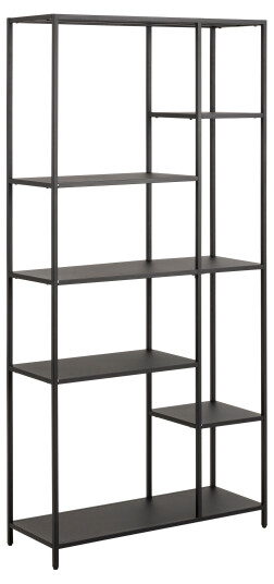 Newcastle bokreol med 6 hyller svart. Newcastle bokreol med 6 hyller svart.