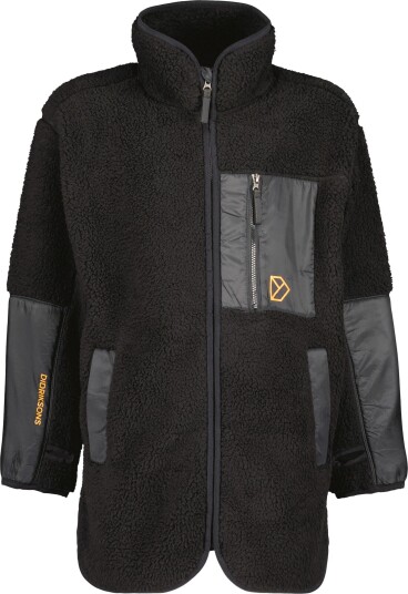 Didriksons Kids' Marmor Full Zip Long 140, Black