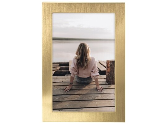 Hama Riva Aluminium Glass Gull Enkel Bilderamme Bord Vegg 10 X 15 Cm Rektangulær