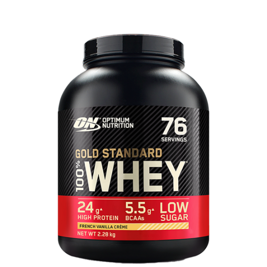 Optimum Nutrition 100 % Whey Gold Standard 2270 g, proteinpulver 2270g French Vanilla