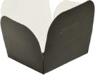Takeaway Æske 500 Ml 89X109x48 Mm Pe Belagt Mat Sort,10 Ps X 60 Stk/Krt
