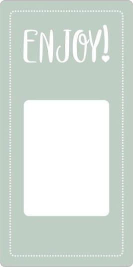 Forseglingsetiket Meto Enjoy! 50X100mm Grøn Rulle A 500 Etiketter