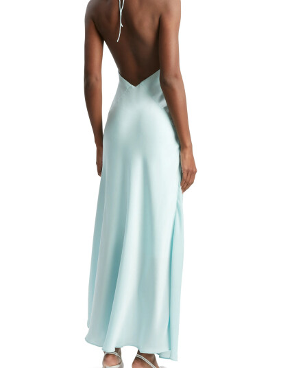 Bardot Aradia Halter Dress   Blue   40