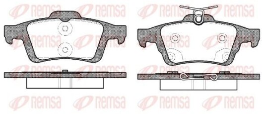 Bremseklosser REMSA 0842.70 Bremseklosser REMSA 0842.70