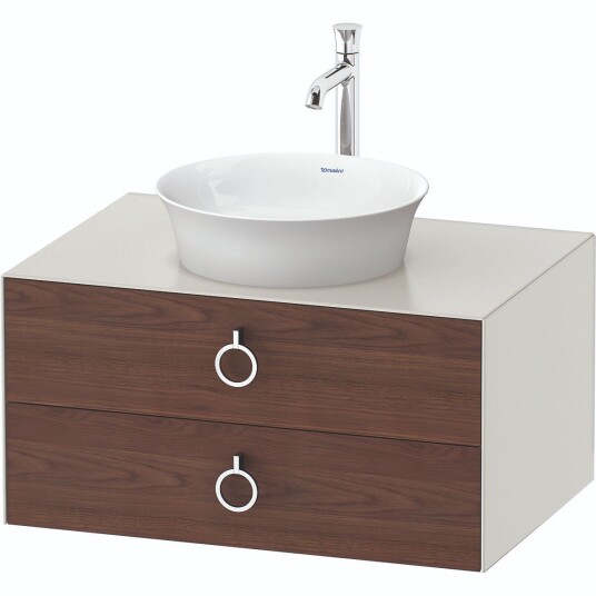 Duravit White Tulip Servantskap 2 skuf. 80x55x40,8 cm Valnøtt/Nordisk Hvit