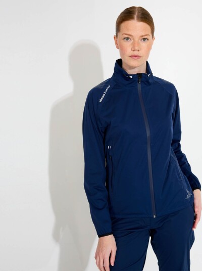 Abacus W Pitch 37.5 Technology Golf regnjakke dame 093 Midnight Navy X Small
