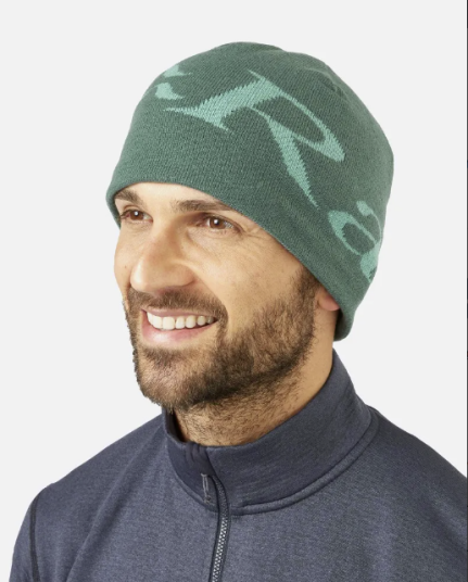Rab  Logo Beanie - Ggb Green Slate/Glacier Blue onesize