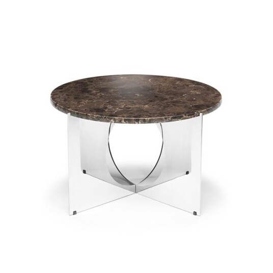 Design By Us This Is Art Salongbord Krom/ Brun Marmor