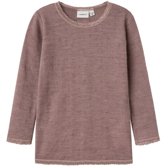 Name It Antler Nmfwang Ull Needle Ls Topp Solid Noos 98