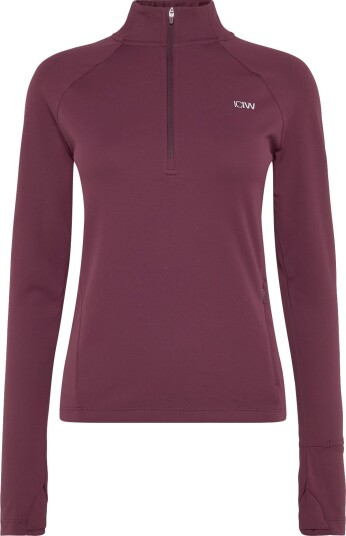 ICANIWILL Mirage Midlayer 1/2 Zip W DARK MAHOGANY L